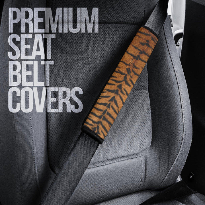 Tiger Skin Seat Belt Covers Custom Animal Car Accessories - EzCustomcar - 3