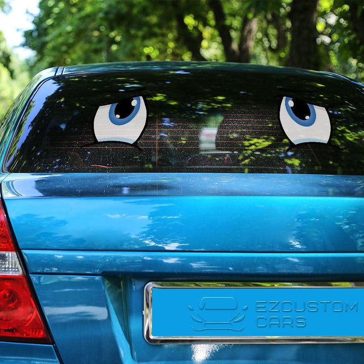 Unhappy Eyes Custom Car Sticker Cartoon Car Accessories - EzCustomcar - 3