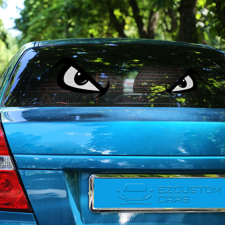 Upset Eyes Car Sticker Custom Cartoon Car Accessories - EzCustomcar - 3