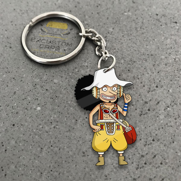 God Usopp Keychains Custom One Piece Anime Car Accessories - EzCustomcar - 1