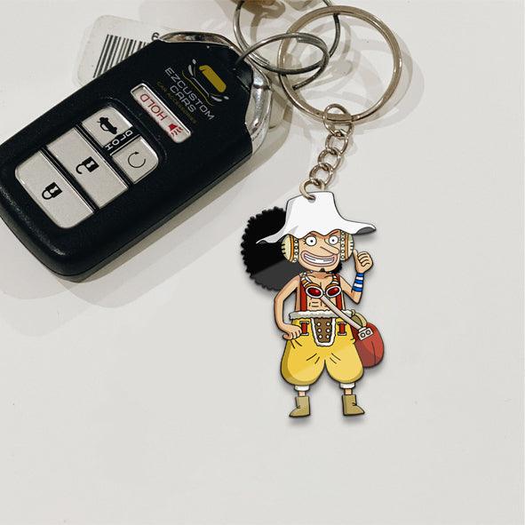 God Usopp Keychains Custom One Piece Anime Car Accessories - EzCustomcar - 2