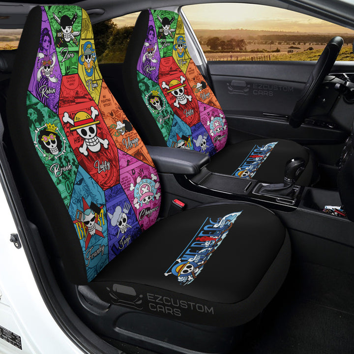 Monkey D Luffy Gear 5 Car Seat Covers - White - EzCustomcar - 3