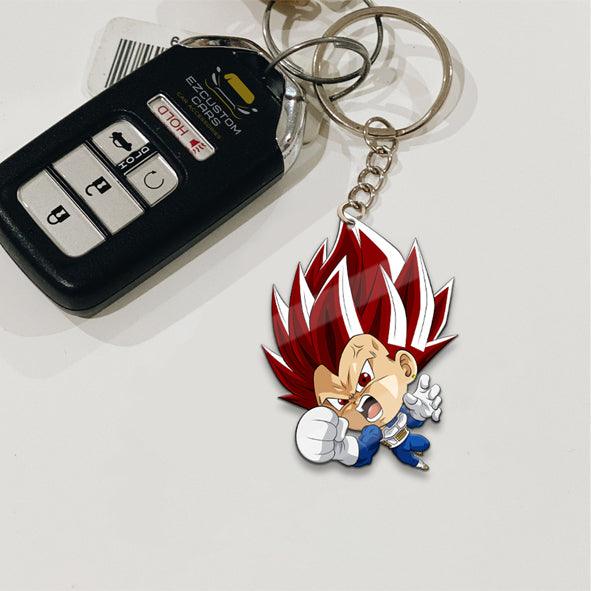 Vegeta Super Saiyan God Keychains Custom Anime Dragon Ball Car Accessories - EzCustomcar - 2