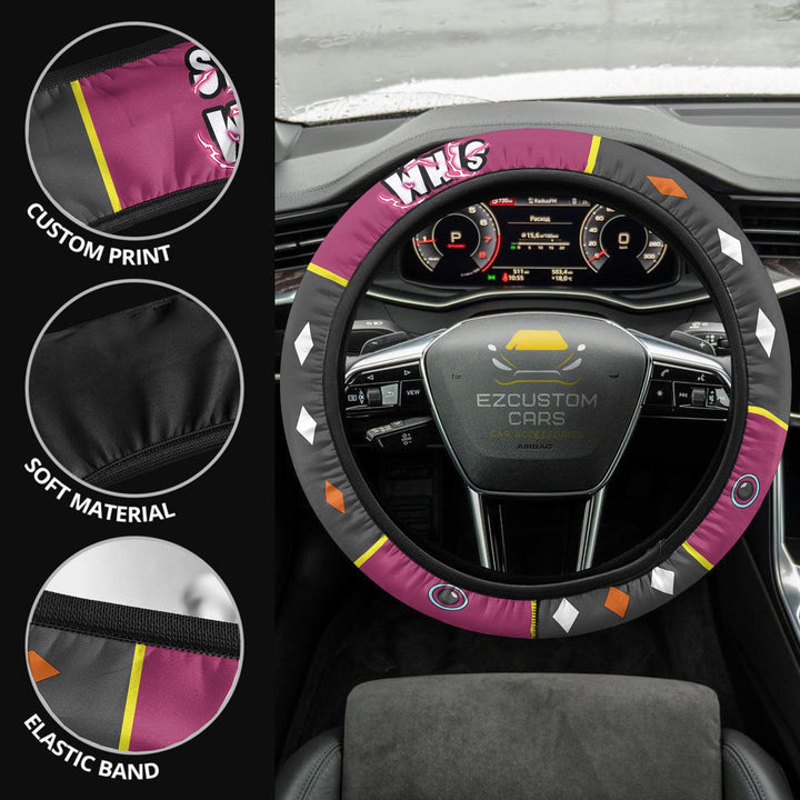 Whis Dragon Ball Steering Wheel Cover Custom Anime Car Accessories - EzCustomcar - 2