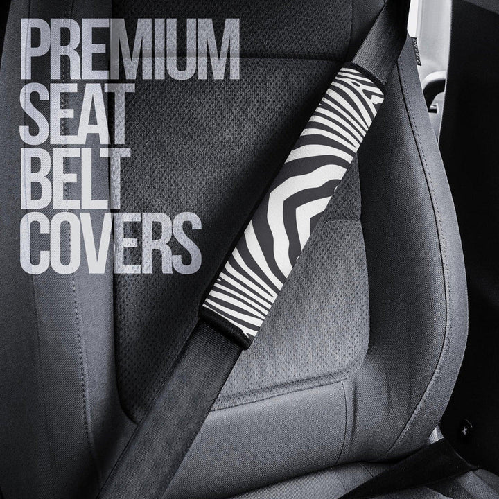 Zebra Skin Seat Belt Covers Custom Animal Car Accessories - EzCustomcar - 3