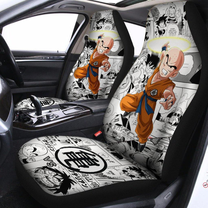 Krillin Mix Manga Car Seat Covers Anime Dragon Ball Super - Customforcars - 2