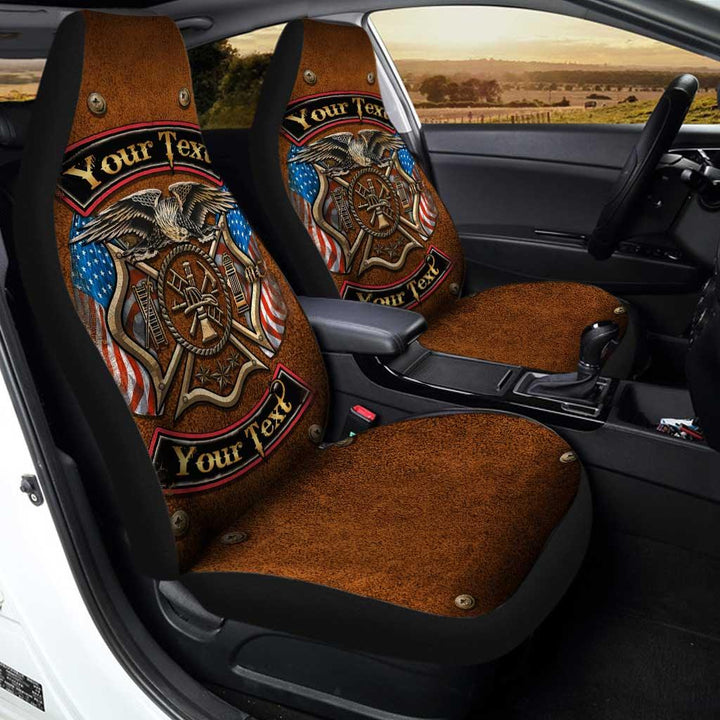 Firefighter Personalized Custom Car Seat Covers - Customforcars - 2