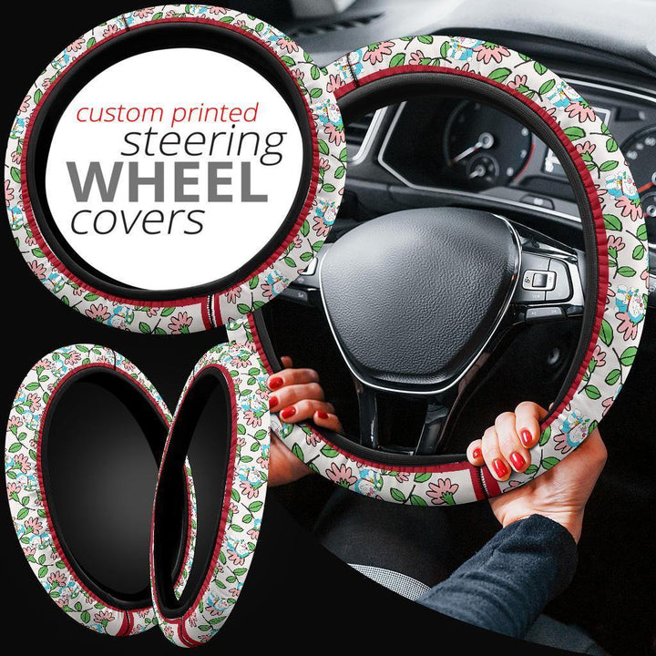 Flower Patterns Steering Wheel Cover - Customforcars - 2