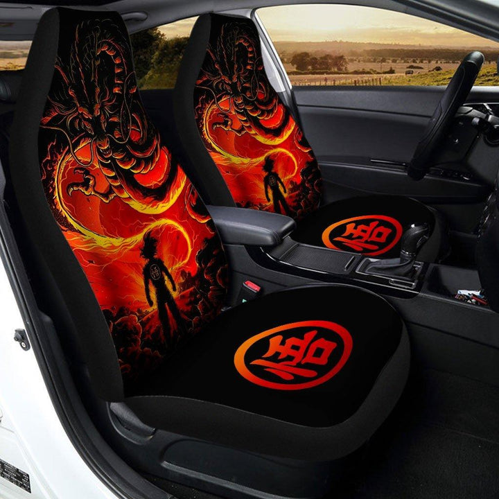 Goku with Shenron Car Seat Covers Custom Dragon Ball Z - Customforcars - 3