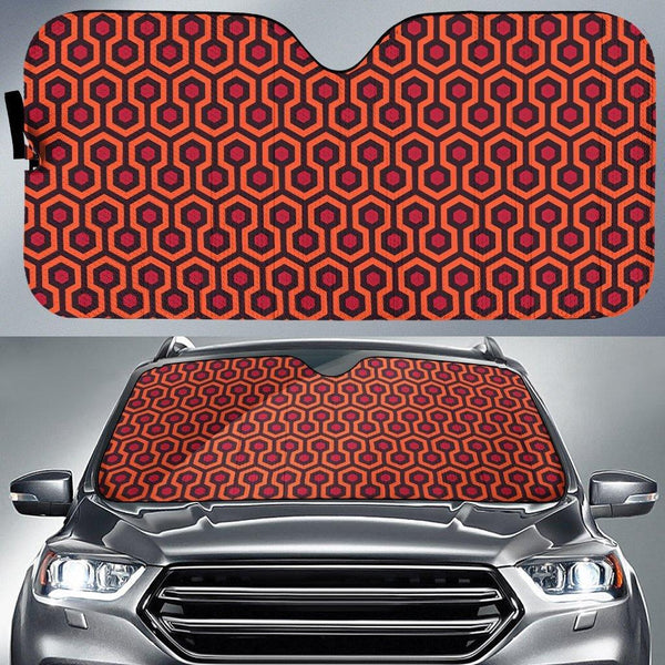 Overlook Hotel Carpet Pattern Car Sunshade - Customforcars - 2