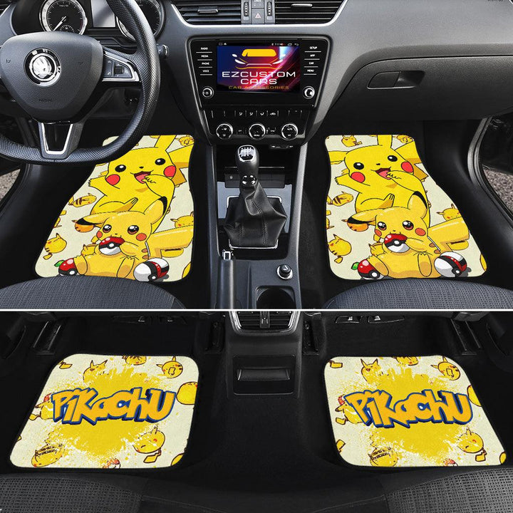 Pikachu Car Floor Mats Custom Anime Pokemon Car Accessories-ezcustomcar-12