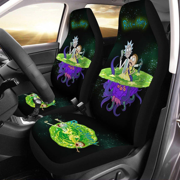 Monster Rick and Morty Car Seat Coversezcustomcar.com-1
