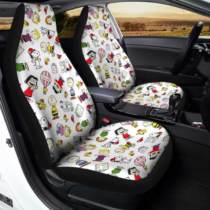 Snoopy Festival Car Seat Covers Custom Peanuts Movies - Customforcars - 3