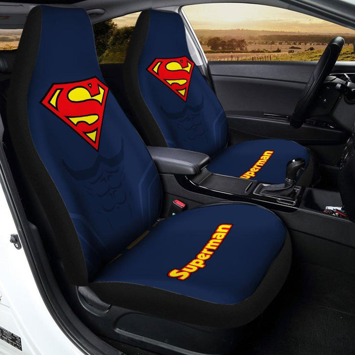 Super Hero Superman Car Seat Covers - Customforcars - 2