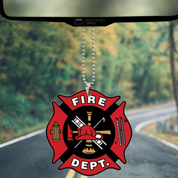 Firefighter Car Accessories Custom Car Ornament Firefighter Symbol - EzCustomcar - 3