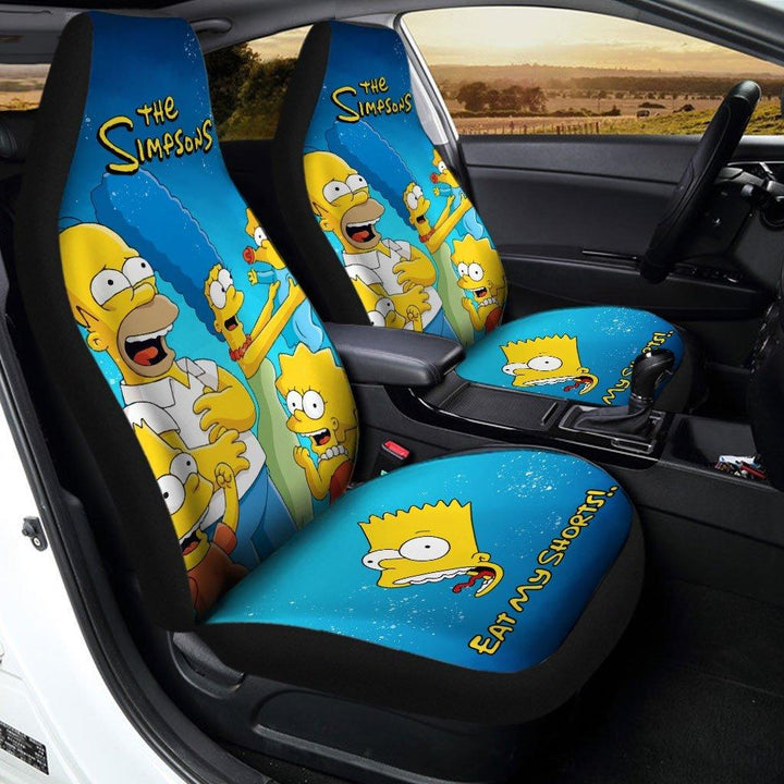 The Simpson Happy Family Moments Car Seat Covers - Customforcars - 2