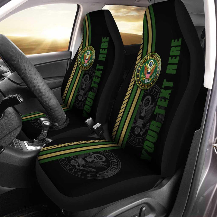 US Army Personalized Custom Car Seat Covers - Customforcars - 2